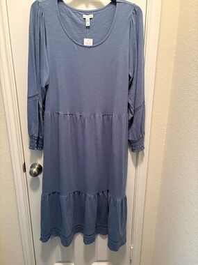 Canyon Retreat 1x long sleeve tiered dress